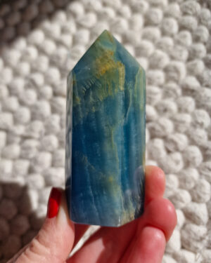Earth to soul Lemurian Aquatine Calcite